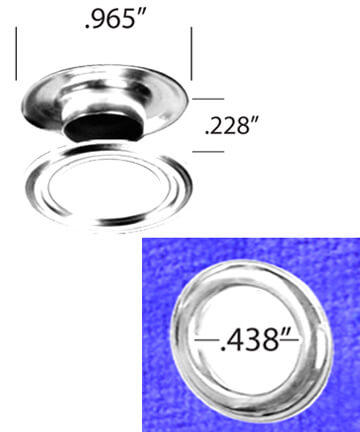 0.438" (7/16") grommets & washers